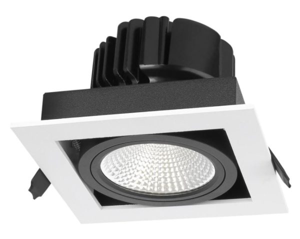 Hermit 15/1 Small - 2700K - faseavsnitt - hvit / sort