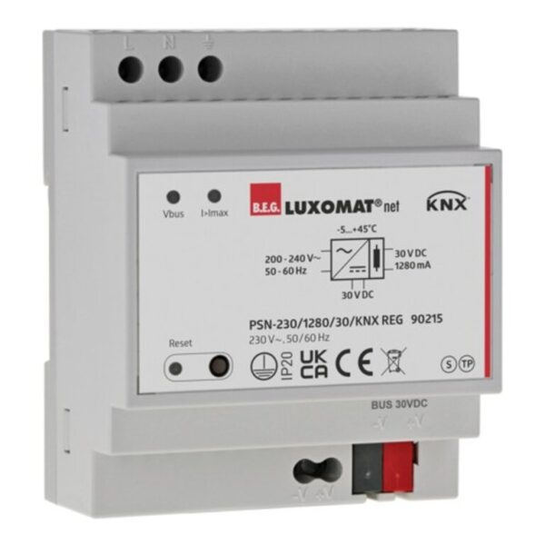 KNX Strømforsyning 1280mA 4Moduler