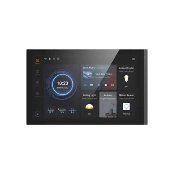 KNXs Smart Touch S10, Sort/Grå. 248x155