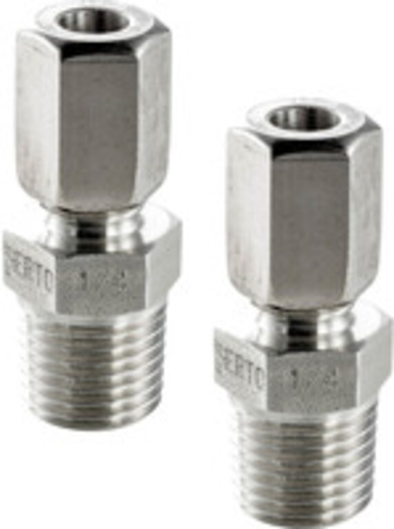 Nippelsett for DPL diff.trykktransm, messing, 6mm rør